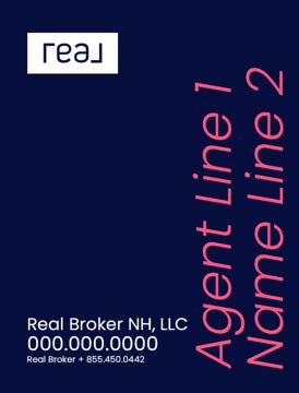 Picture of 24" x 18" Agent Sign - 2 Lines