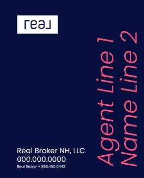Picture of 30" x 24" Agent Sign - 2 Lines