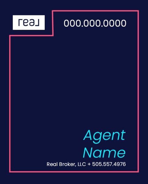 Picture of 30" x 24" Agent Sign - Coral