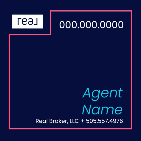 Picture of 24" x 24" Agent Sign - Coral