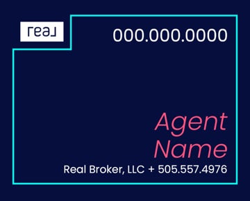 Picture of 24" x 30" Agent Sign - Aqua
