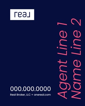 Picture of 30" x 24" Agent Sign - 2 Lines