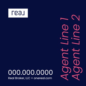 Picture of 24" x 24" Agent Sign - 2 Lines