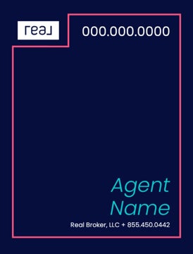 Picture of 24" x 18" Agent Sign - Coral