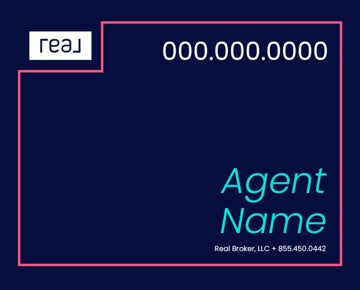 Picture of 24" x 30" Agent Sign - Coral