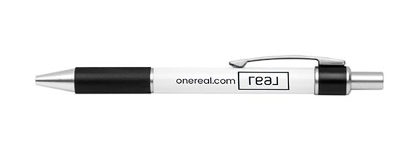 Picture of Real Bravo Retractable Silver Trim Ballpoint Pen