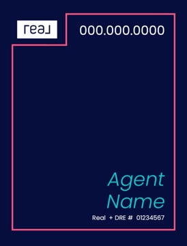 Picture of 24" x 18" Agent Sign - Coral