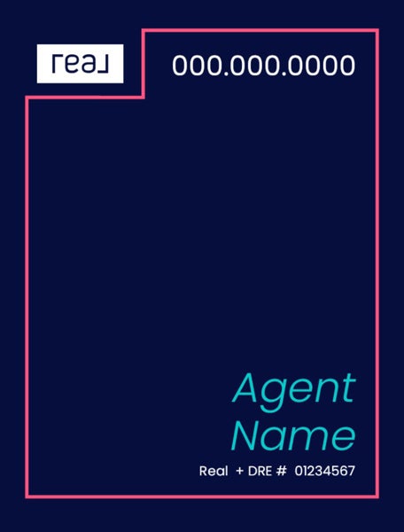 Picture of 24" x 18" Agent Sign - Coral