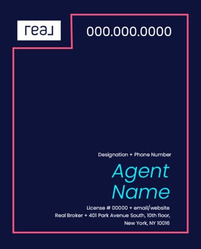 Picture of 30" x 24" Agent Sign - Coral