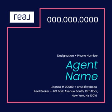 Picture of 24" x 24" Agent Sign - Coral
