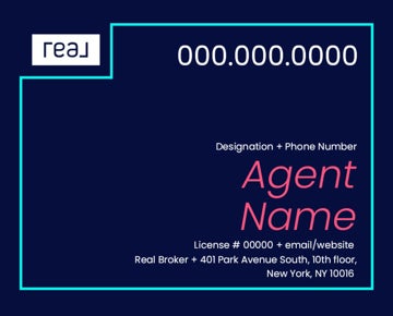 Picture of 24" x 30" Agent Sign - Aqua