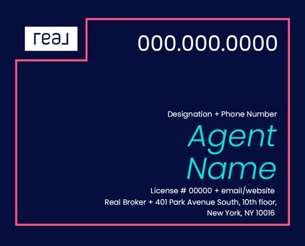Picture of 24" x 30" Agent Sign - Coral