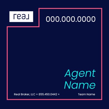 Picture of 24" x 24" Agent Sign - Coral