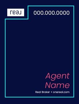 Picture of 24" x 18" Agent Sign - Aqua
