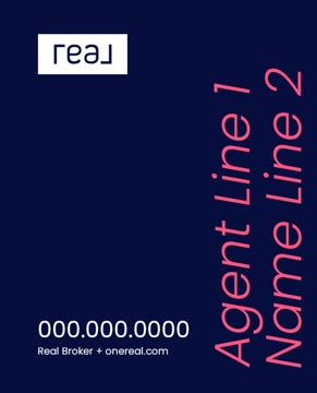 Picture of 30" x 24" Agent Sign - 2 Lines
