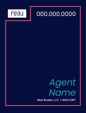Picture of 24" x 18" Agent Sign - Coral