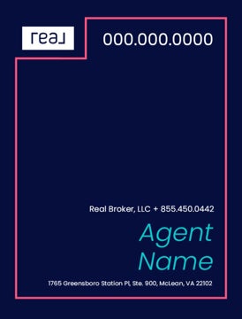 Picture of 24" x 18" Agent Sign - Coral