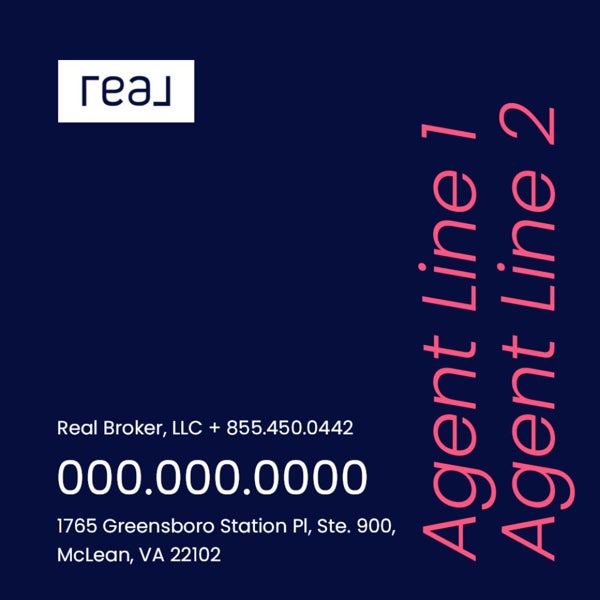 Picture of 24" x 24" Agent Sign - 2 Lines