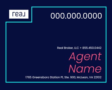 Picture of 24" x 30" Agent Sign - Aqua