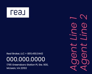 Picture of 24" x 30" Agent Sign - 2 Lines