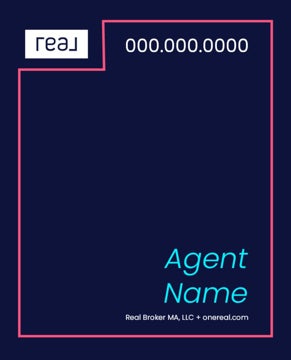 Picture of 30" x 24" Agent Sign - Coral