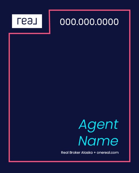 Picture of 30" x 24" Agent Sign - Coral