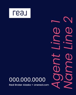 Picture of 30" x 24" Agent Sign - 2 Lines