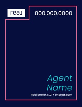 Picture of 24" x 18" Agent Sign - Coral