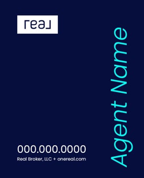 Picture of 30" x 24" Agent Sign - 1 Line