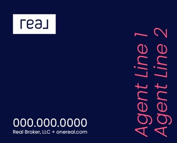 Picture of 24" x 30" Agent Sign - 2 Lines