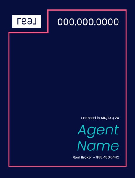 Picture of 24" x 18" Agent Sign - Coral