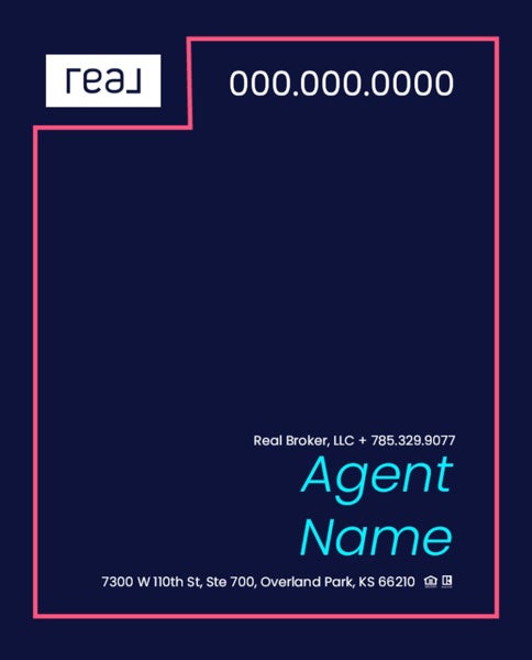 Picture of 30" x 24" Agent Sign - Coral