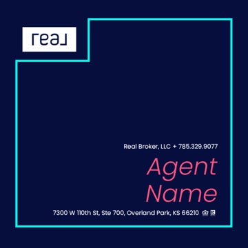 Picture of 24" x 24" Agent Sign - Aqua