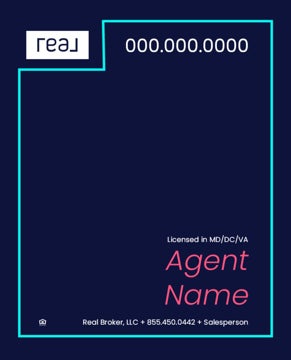 Picture of 30" x 24" Agent Sign - Aqua