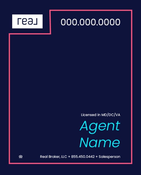 Picture of 30" x 24" Agent Sign - Coral