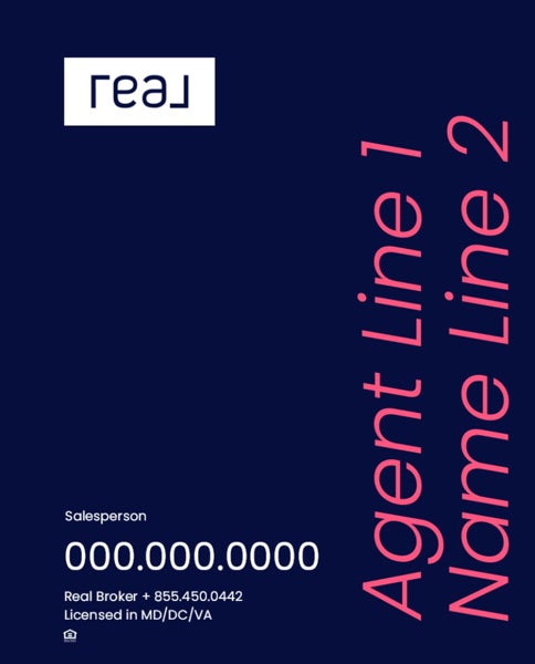Picture of 30" x 24" Agent Sign - 2 Lines