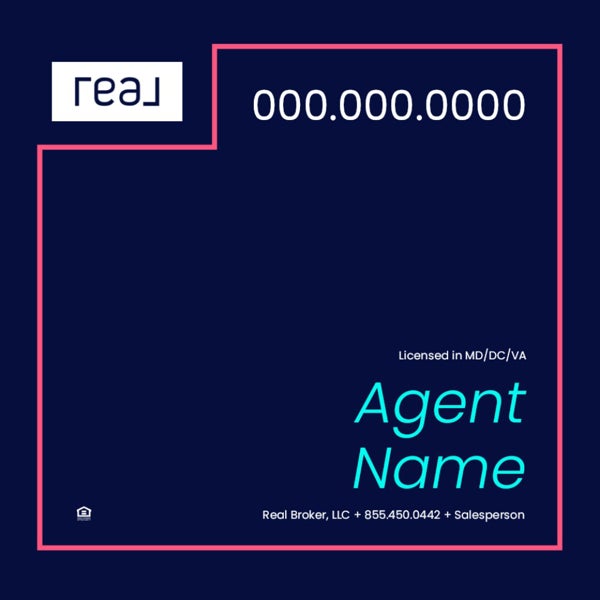 Picture of 24" x 24" Agent Sign - Coral